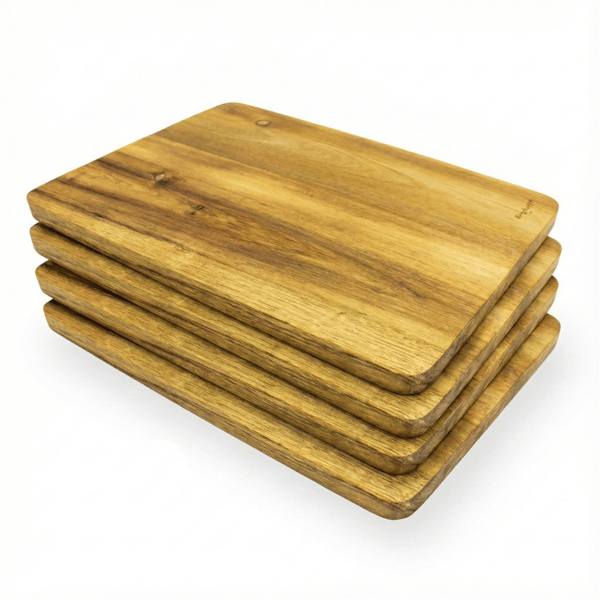BergHOFF 4pc. Acacia Wood Cutting & Serving Trays - image 
