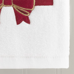 Avanti Velvet Bow 2pk. Hand Towel Set