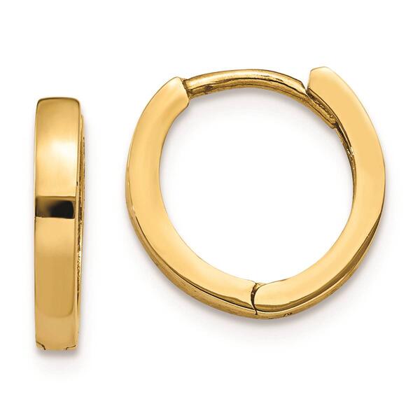 Gold Classics&#40;tm&#41; 14kt. Gold Hinged Hoop Earrings - image 