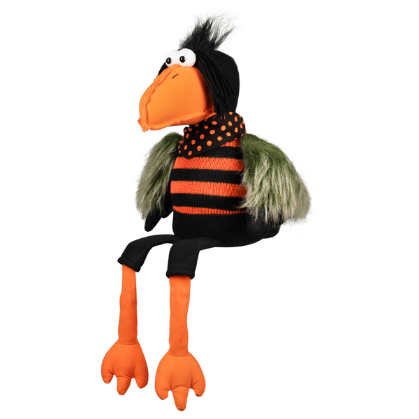 Northlight Plush Sitting Crow Halloween Figure - 17in.