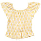 Girls (7-16) Star Ride® Ruffle Sleeve Smocked Floral Geo Top - image 2