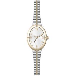 Womens Two-Tone Silver Sunray Dial Watch - 13639G-07-E34