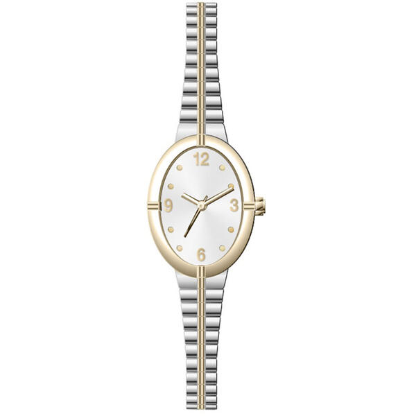 Womens Two-Tone Silver Sunray Dial Watch - 13639G-07-E34 - image 