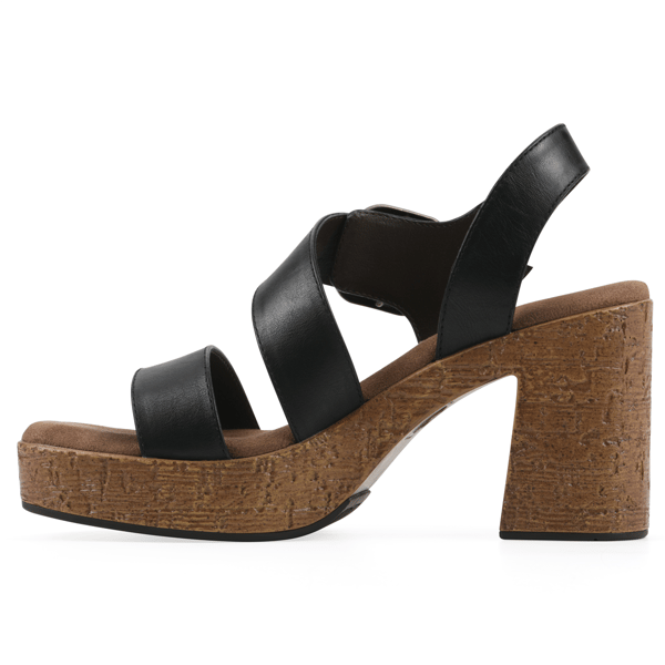 Womens White Mountain Barb Platform Sandals