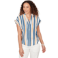 Petite Skyes the Limit Summer Spice Striped Cap Sleeve Stripe B - image 1