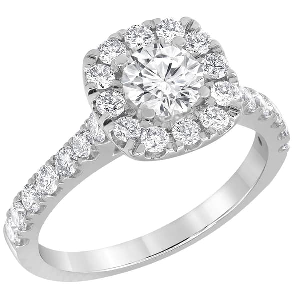 Diamond Classics&#8482;14kt. White Gold 1.5ctw. Diamond Engagement Ring