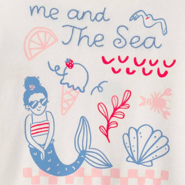 Toddler Girl Carter''s Ahoy There Mermaid Ls P/O Sweatshirt