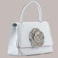 D''Margeaux Rhinestone Flower Clutch w/ Chain - image 2