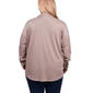 Plus Size NY Collection Long Sleeve Button Down Shacket - image 2