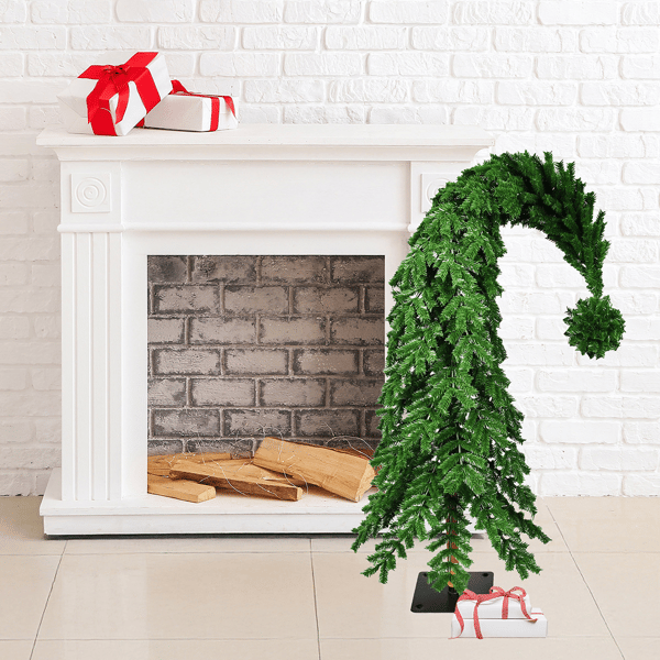 Santa''s Workshop 4ft. Green PVC Grench Tree