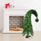 Santa''s Workshop 4ft. Green PVC Grench Tree - image 3