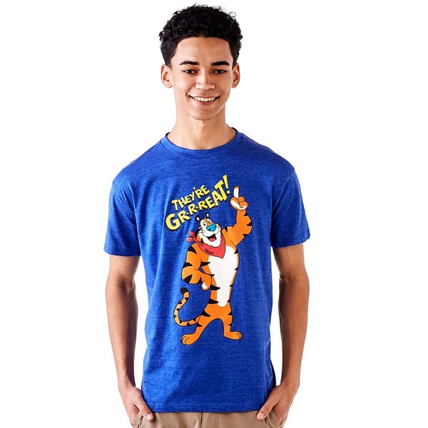Young Mens Tee Luv Short Sleeve Frosted Flakes Graphic Tee - image 