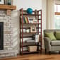 Casual Contemporary Living Solid Acacia 5 Tier Folding Bookcase - image 6