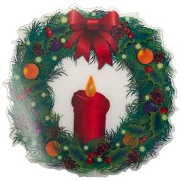 Wreath Window Cling