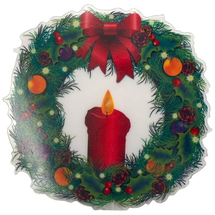 Wreath Window Cling