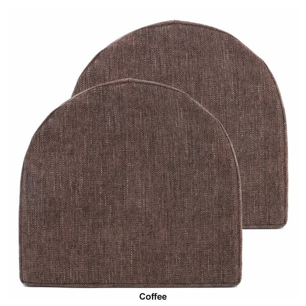 Sweet Home Collection U-Shape High-Density Chair Pads w/ Ties