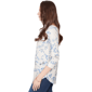 Petite Emaline Key Items 3/4 Sleeve Pebble Knit Floral Tee - image 4