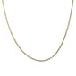 Gold over Silver 24in. Diamond Cut Flat Link Necklace - image 1