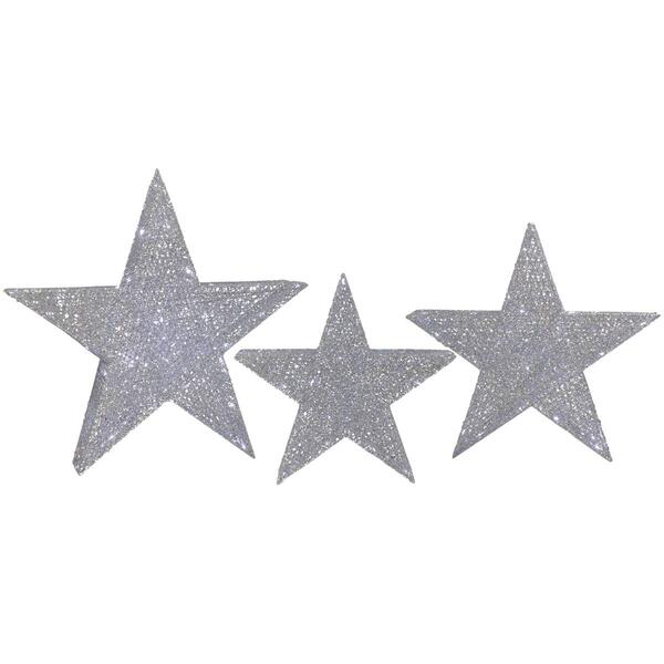 Northlight Seasonal LED Stars Outdoor Christmas Decor - Set of 3 - image 