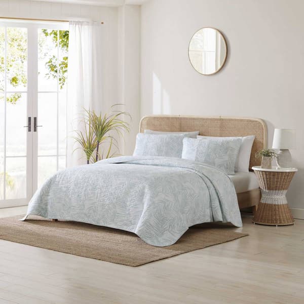 Tommy Bahama Palmday Cotton Quilt Set - image 