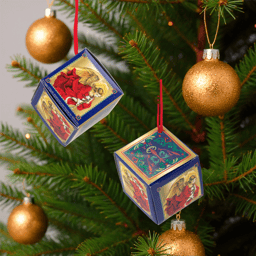 CC Christmas Decor 24pc. Trumpeting Angel Mini Gift Box Ornaments