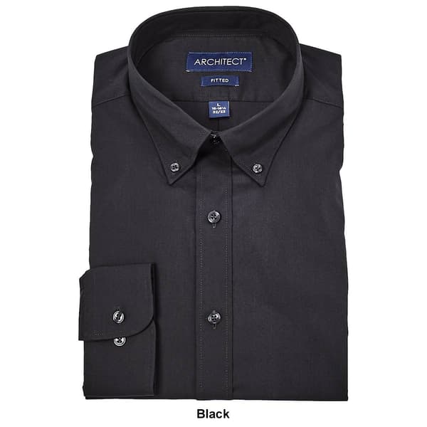 Mens Architect® High Performance Button Collar Fitted Dress Shirt