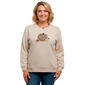 Plus Size Hasting & Smith Patchwork Pumpkin Fleece Sweatshirt - image 1