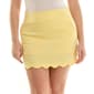 Womens Zac & Rachel Pull On Solid Scalloped Hem Skort - image 1