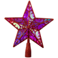Northlight LED Red Star Glittered Christmas Tree Topper - image 2