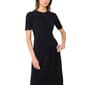 Womens MSK Short Sleeve Side Twist Solid Midi Dress - image 4