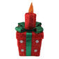 Northlight Seasonal 20in. Pre-Lit Red & Green Gift Box w/ Candle - image 1