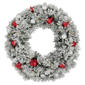 Northlight Seasonal 30in. Pre-Lit Snowy Christmas Wreath - image 1