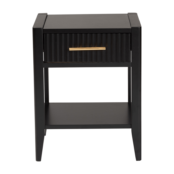 Baxton Studio Primrose Mid-Century Wood 1-Drawer Nightstand