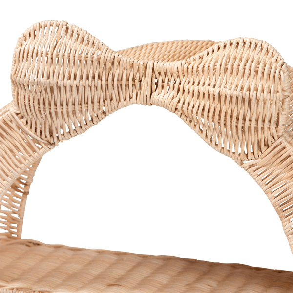 bali & pari Creusa Natural Rattan Wall Shelf