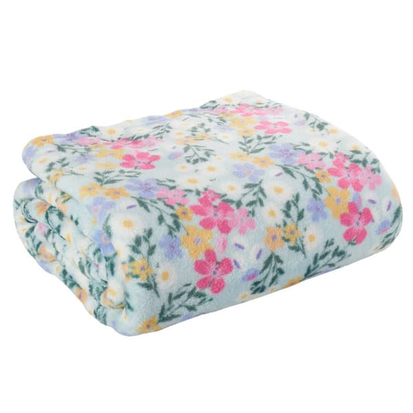 Ashley Cooper&#40;tm&#41; Garden Floral Print Plush Throw - image 