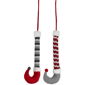 Northlight Grey & Red Plush Elf Leg Christmas Picks - Set of 2 - image 3