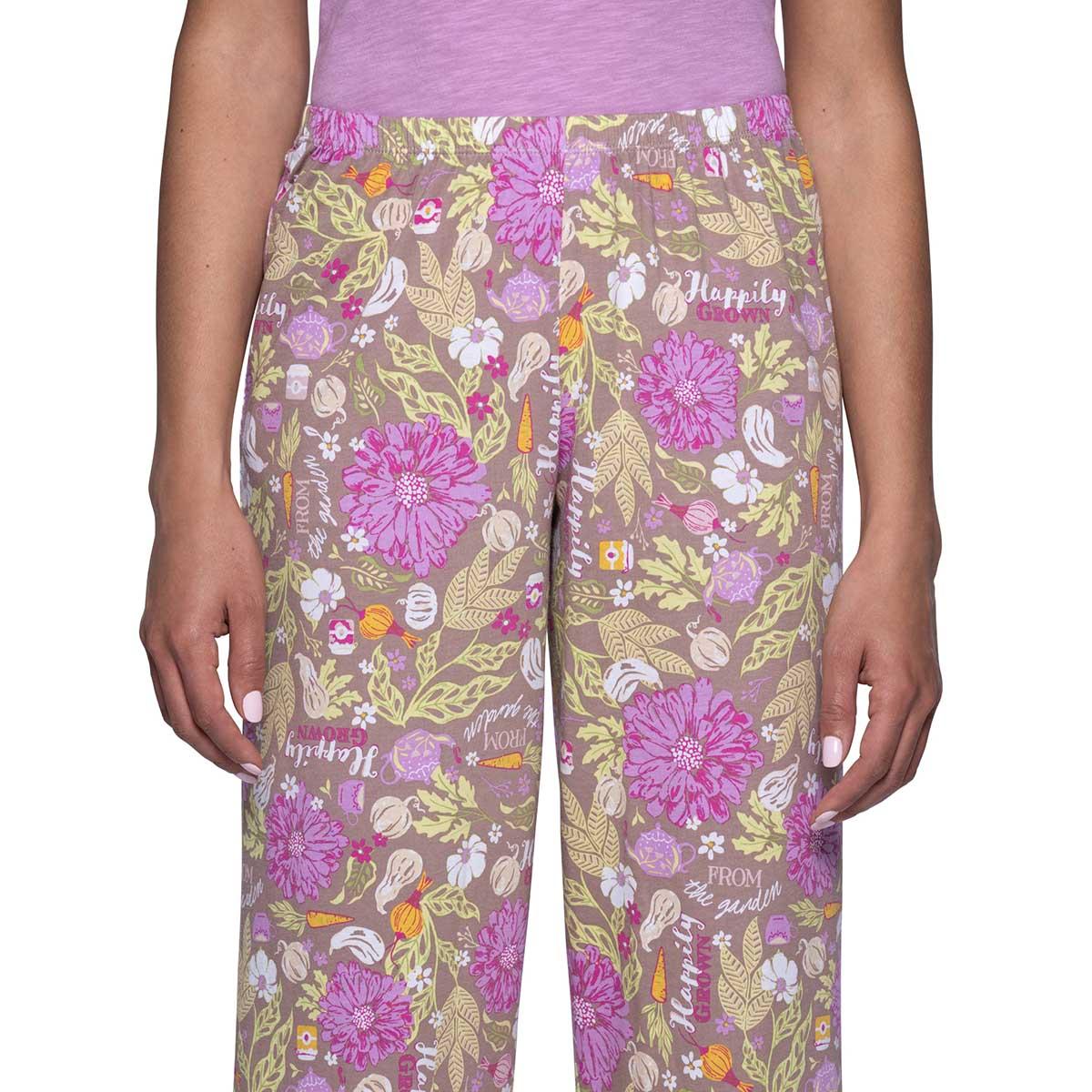 Plus Size HUE® Harvest Floral Pajama Bottoms