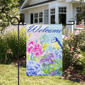 Northlight Blue & Purple Welcome Bird Outdoor Garden Flag - image 3