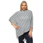 Plus Size White Mark Nixie Poncho Sweater - image 4