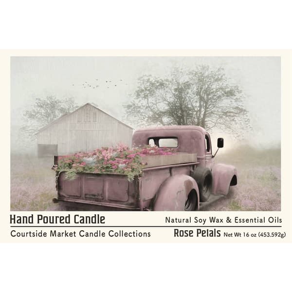 Courtside Market® Flower Truck 16oz. French Vanilla Jar Candle