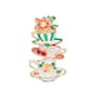 Napier Gold-Tone Multi-Tier Tea Cups Pin - image 1