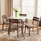 Baxton Studio Richmond Modern Walnut Brown Wood 5pc. Dining Set - image 6