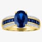 Nova Star(R) Lab Grown Diamond & Lab Created Blue Sapphire Ring - image 1