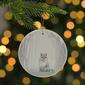 Northlight Seasonal 4in. Arctic Fox Disc Christmas Ornament - image 2