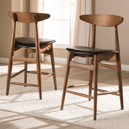 Baxton Studio Flora Counter Stools - Set of 2
