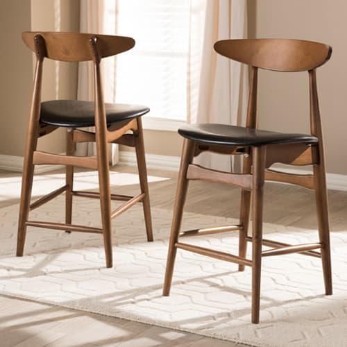 Baxton Studio Flora Counter Stools - Set of 2 - image 