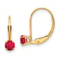 Gemstone Classics&#40;tm&#41; 14kt. Gold Ruby Drop Earrings - image 1