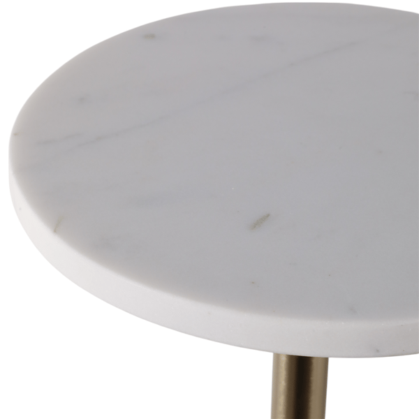 Sagebrook Home Modern Round Marble Top Accent Table