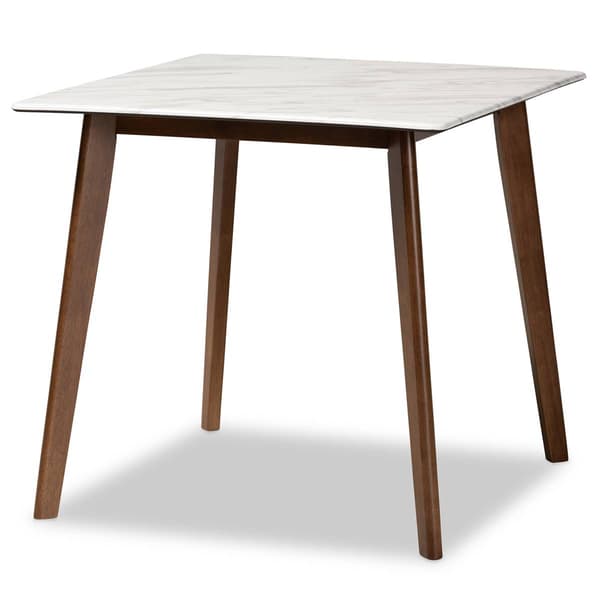 Baxton Studio Reba Modern Walnut Brown Wood 5pc. Dining Set