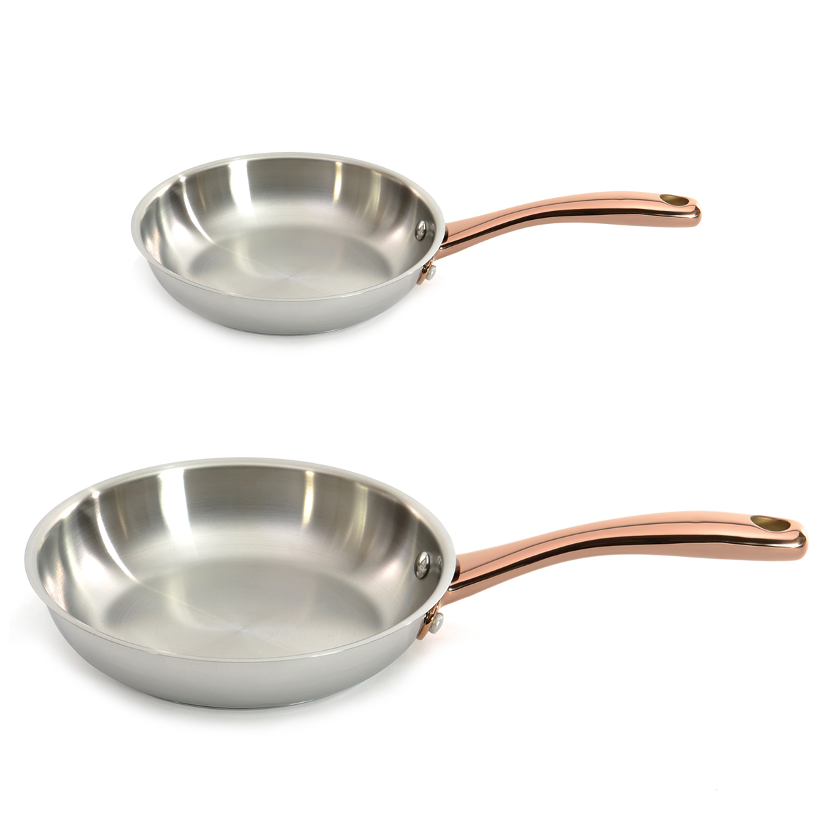 BergHOFF Ouro Gold 2pc. 18/10 Stainless Steel Fry Pan Set